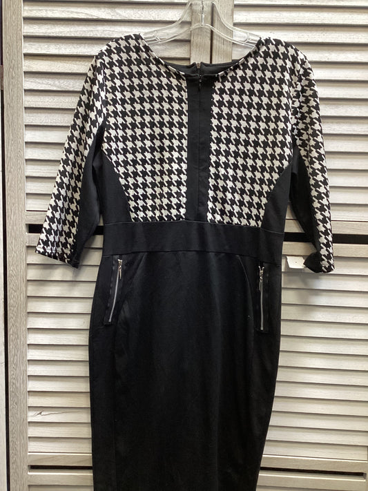 Dress Casual Midi By Clothes Mentor In Black & White, Size: Xl