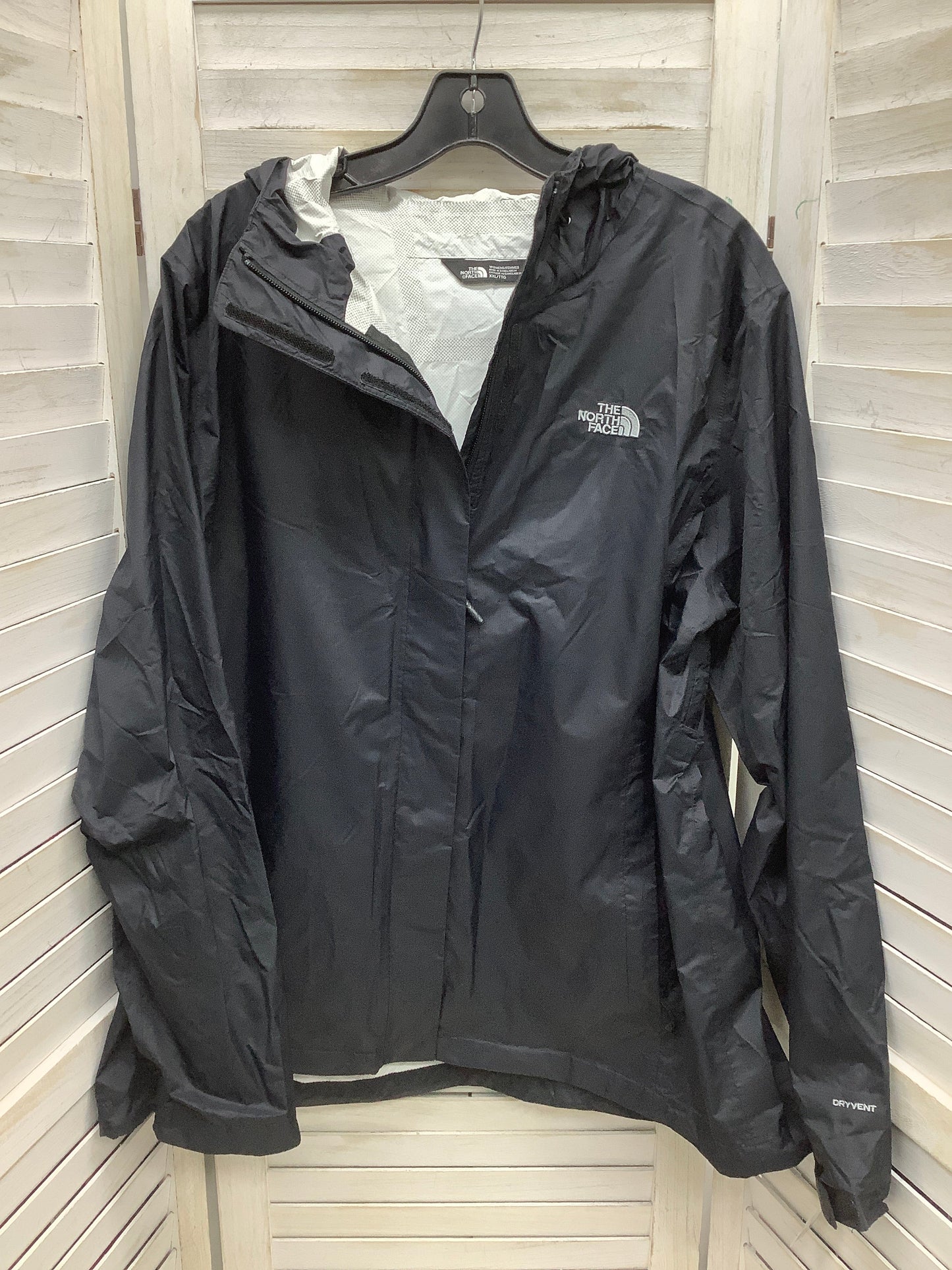 Jacket Windbreaker By The North Face In Black, Size: 2x