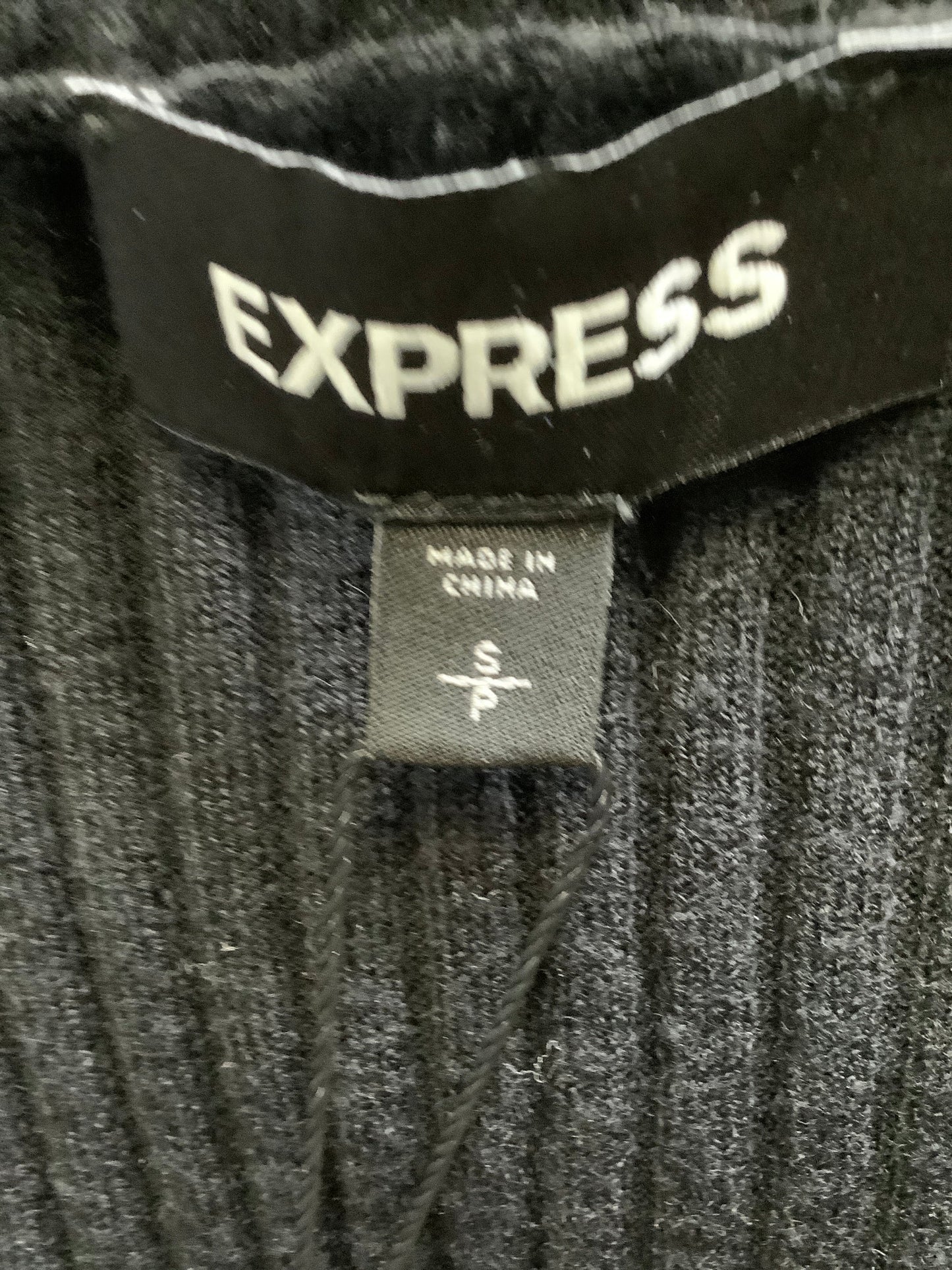 Top Long Sleeve By Express In Black, Size: S