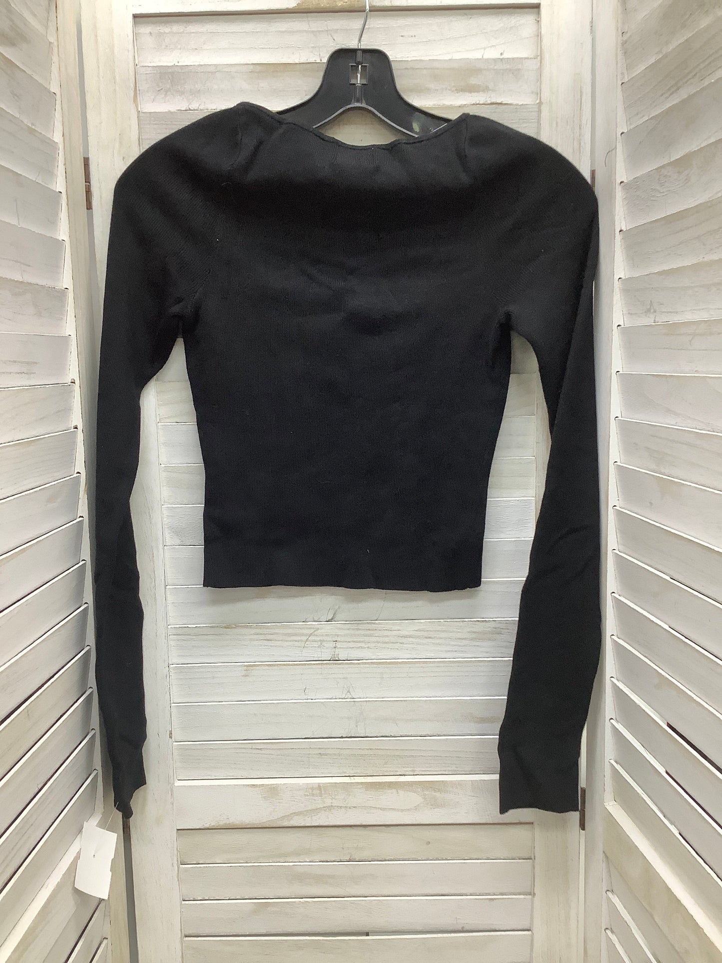 Top Long Sleeve By H&m In Black, Size: M