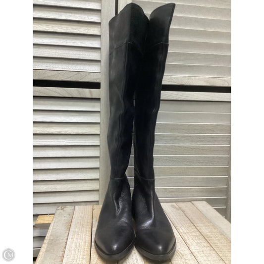 Boots Mid-calf Flats By Franco Sarto In Black, Size: 7.5