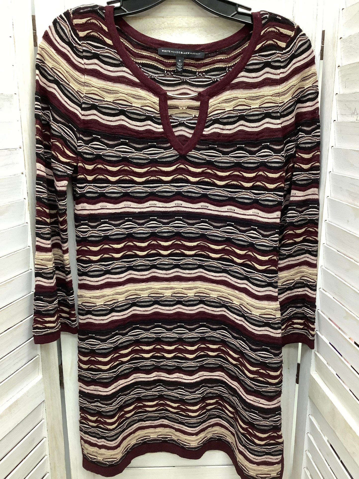 Multi-colored Top Long Sleeve White House Black Market, Size S