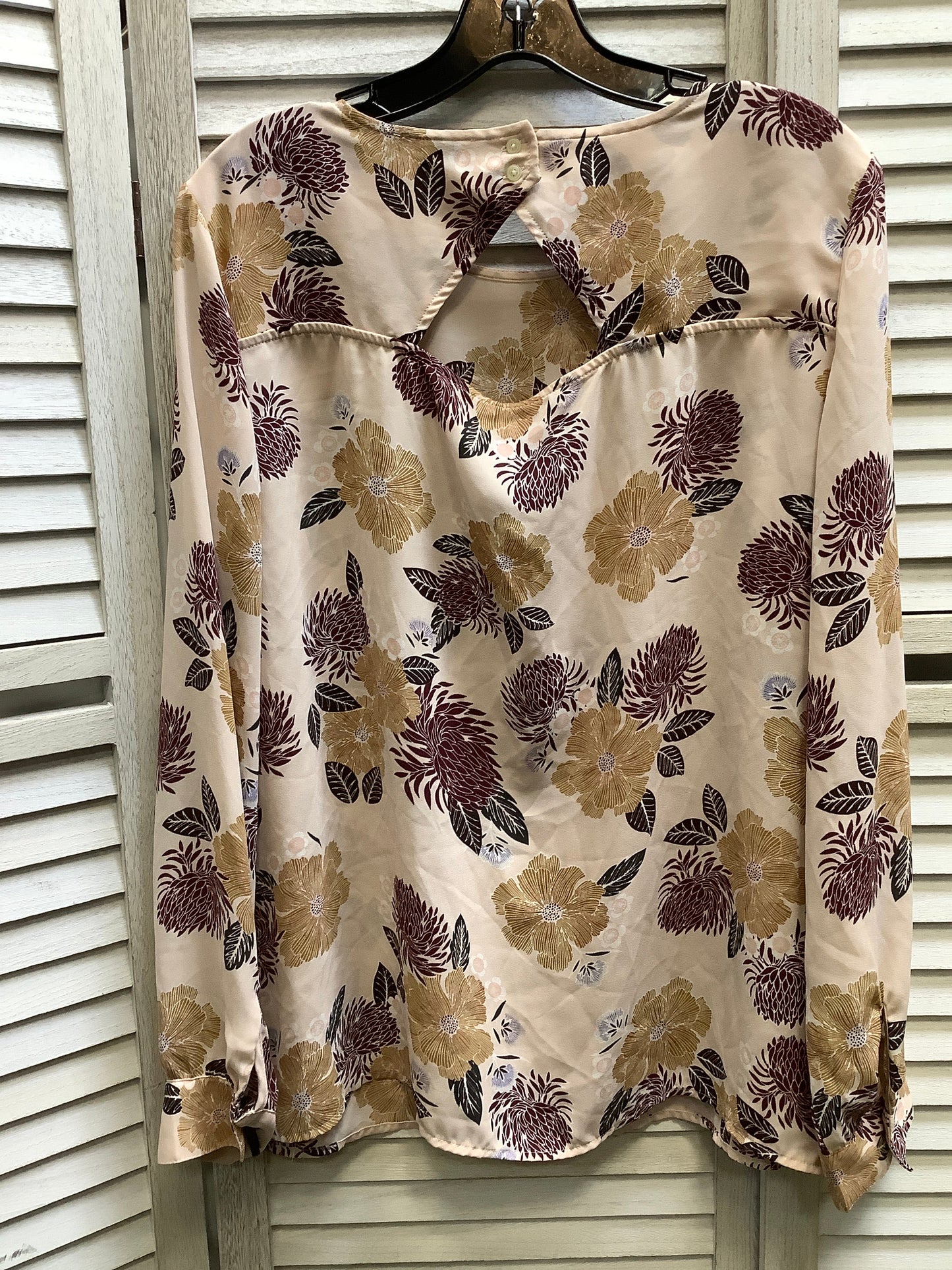 Multi-colored Top Long Sleeve Loft, Size L