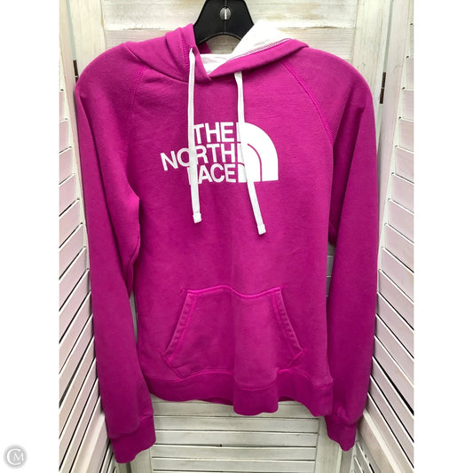 Sweatshirt Hoodie By North Face In Purple, Size: S