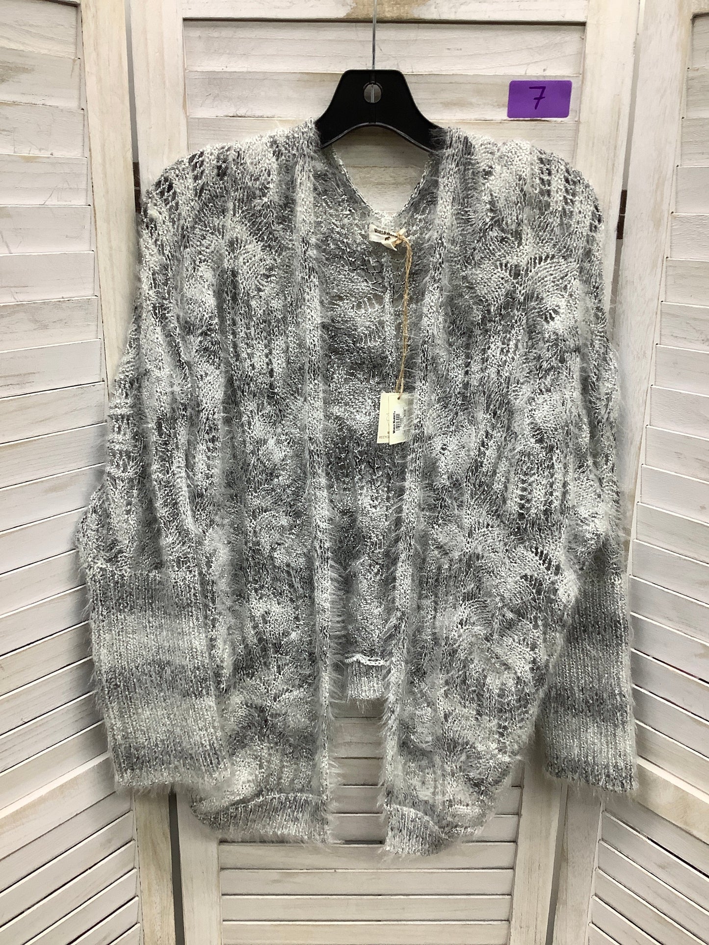 Grey Cardigan World Market, Size Os