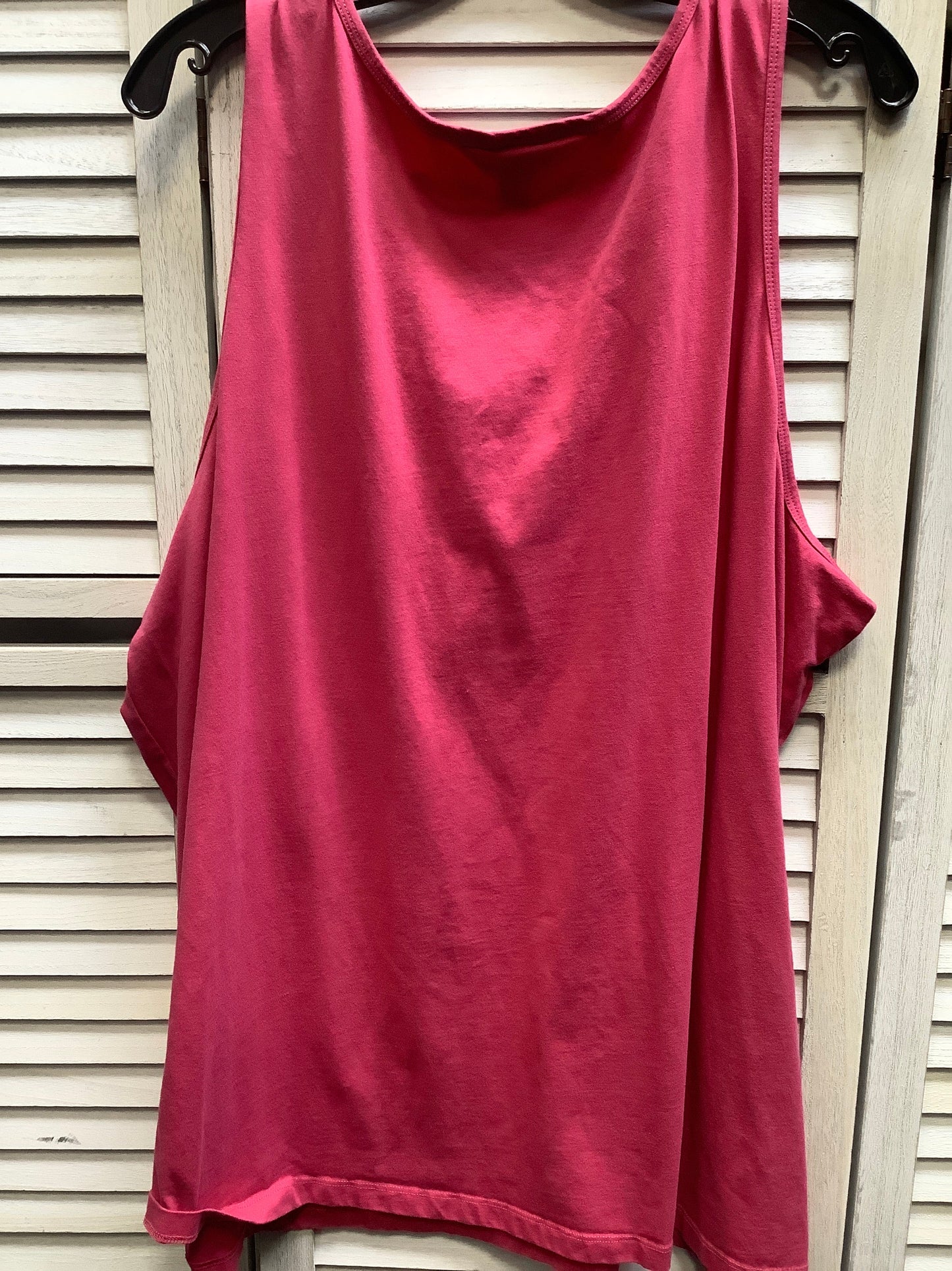 Pink Top Sleeveless Cj Banks, Size 3x