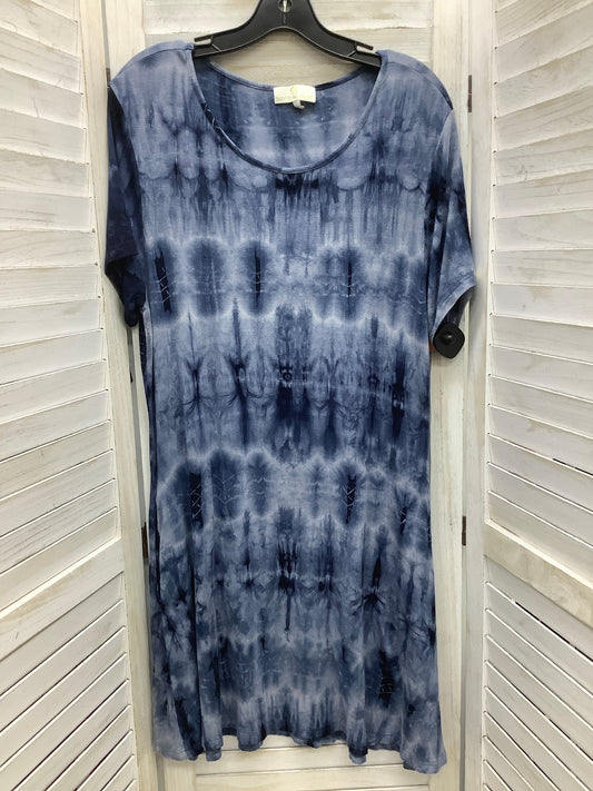 Tie Dye Dress Casual Short Simply Southern, Size L