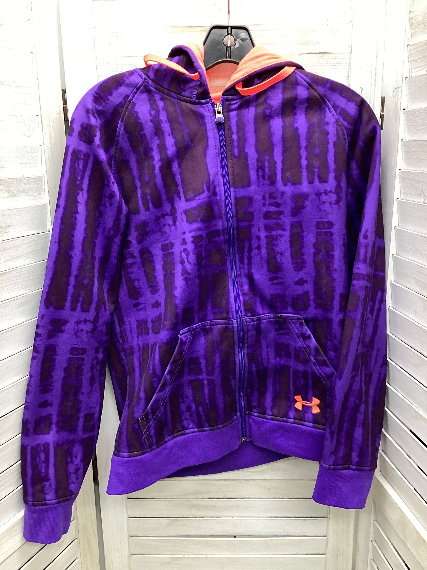 Athletic Jacket By Under Armour In Purple, Size: S