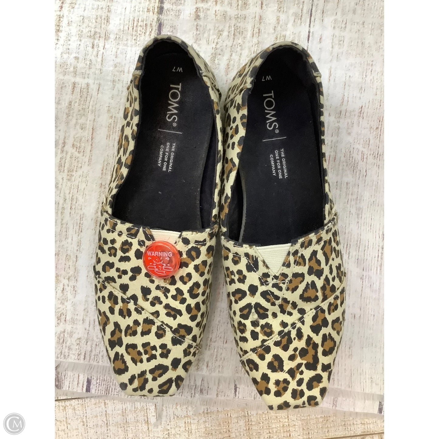 Shoes Flats By Toms In Animal Print, Size: 7