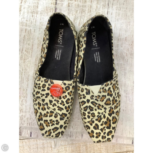Shoes Flats By Toms In Animal Print, Size: 7