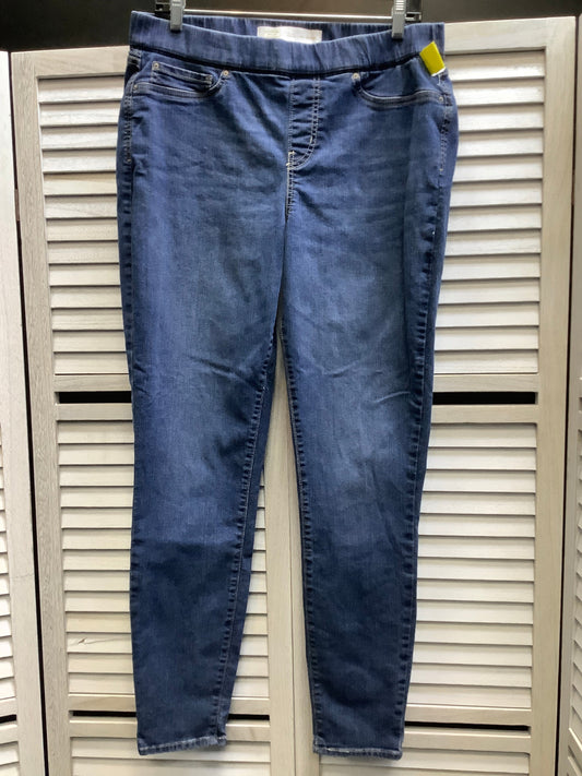 Jeans Skinny By Levis In Blue Denim, Size: 10