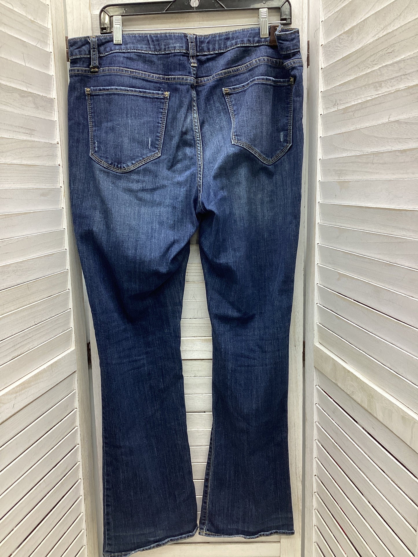 Jeans Skinny By Simply Vera In Blue Denim, Size: 14