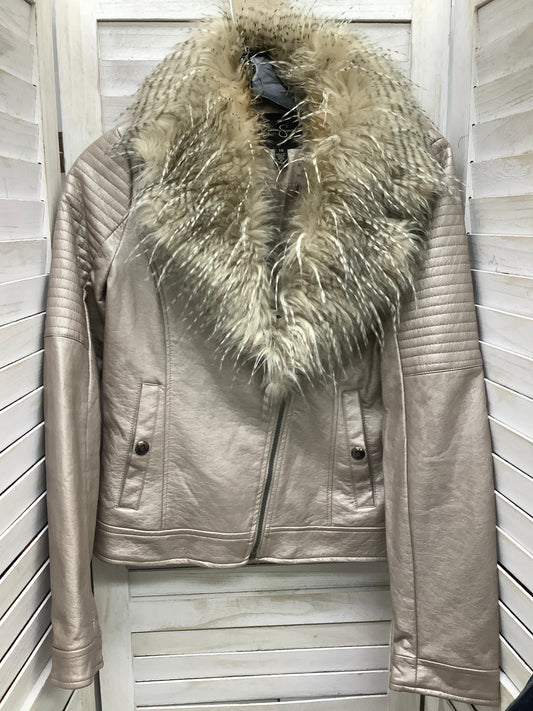 Jacket Leather By Jessica Simpson In Rose Gold, Size: 16