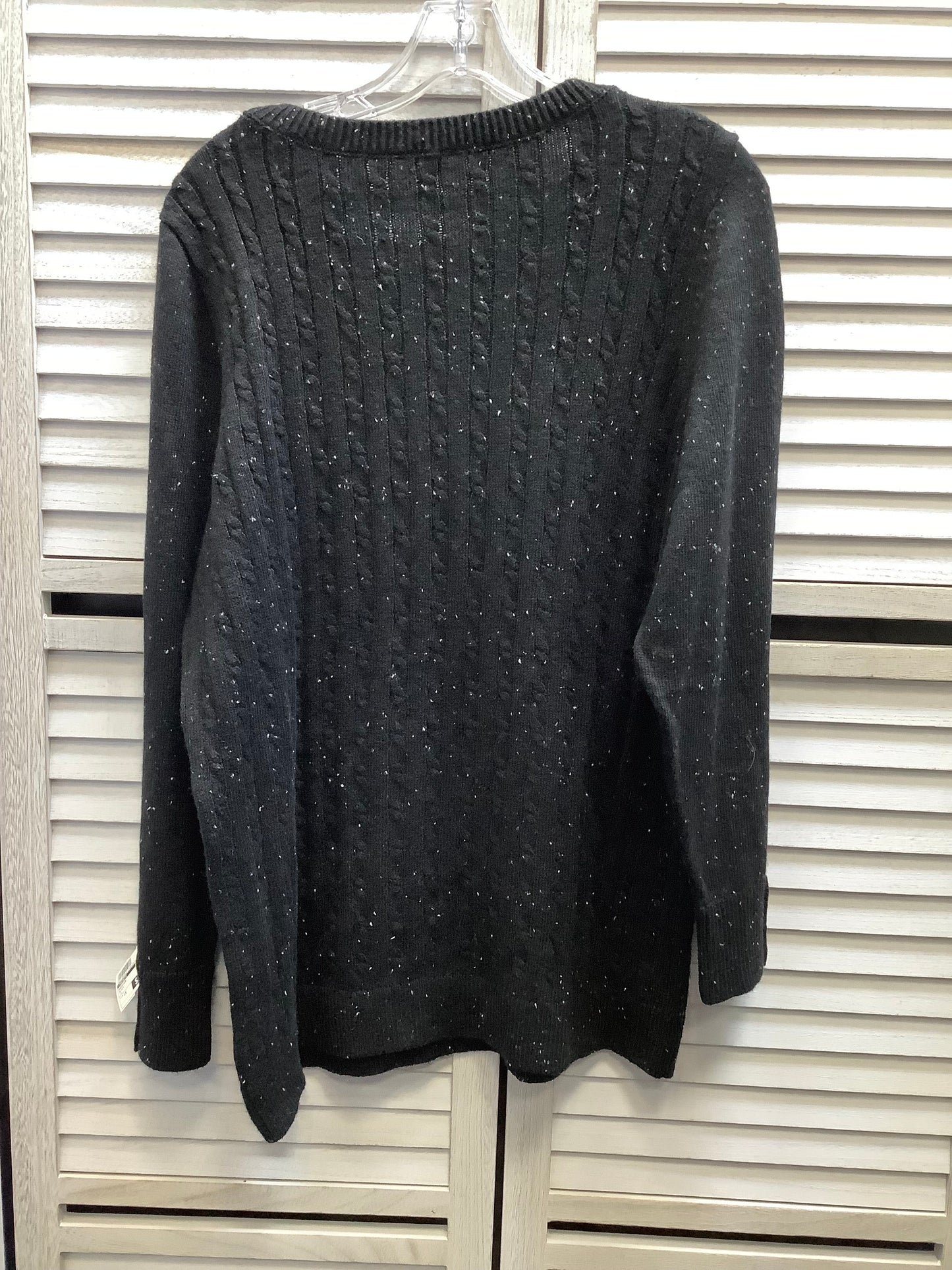 Sweater By Talbots In Black, Size: 1x