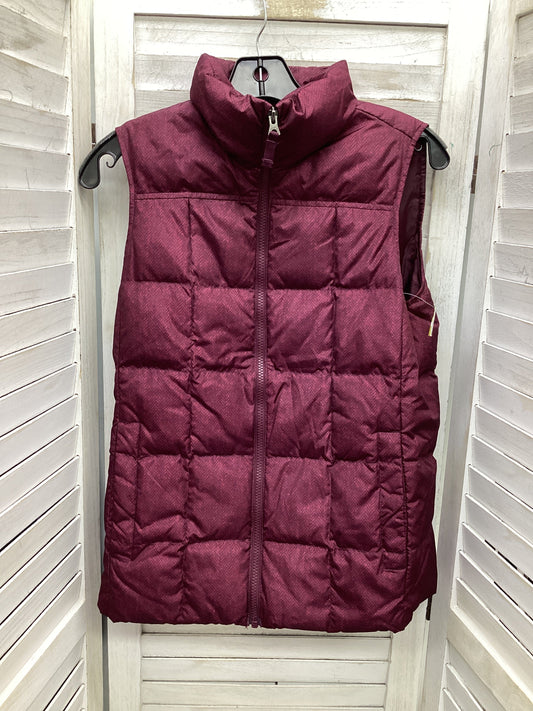 Vest Puffer & Quilted By Lands End In Maroon, Size: Xs