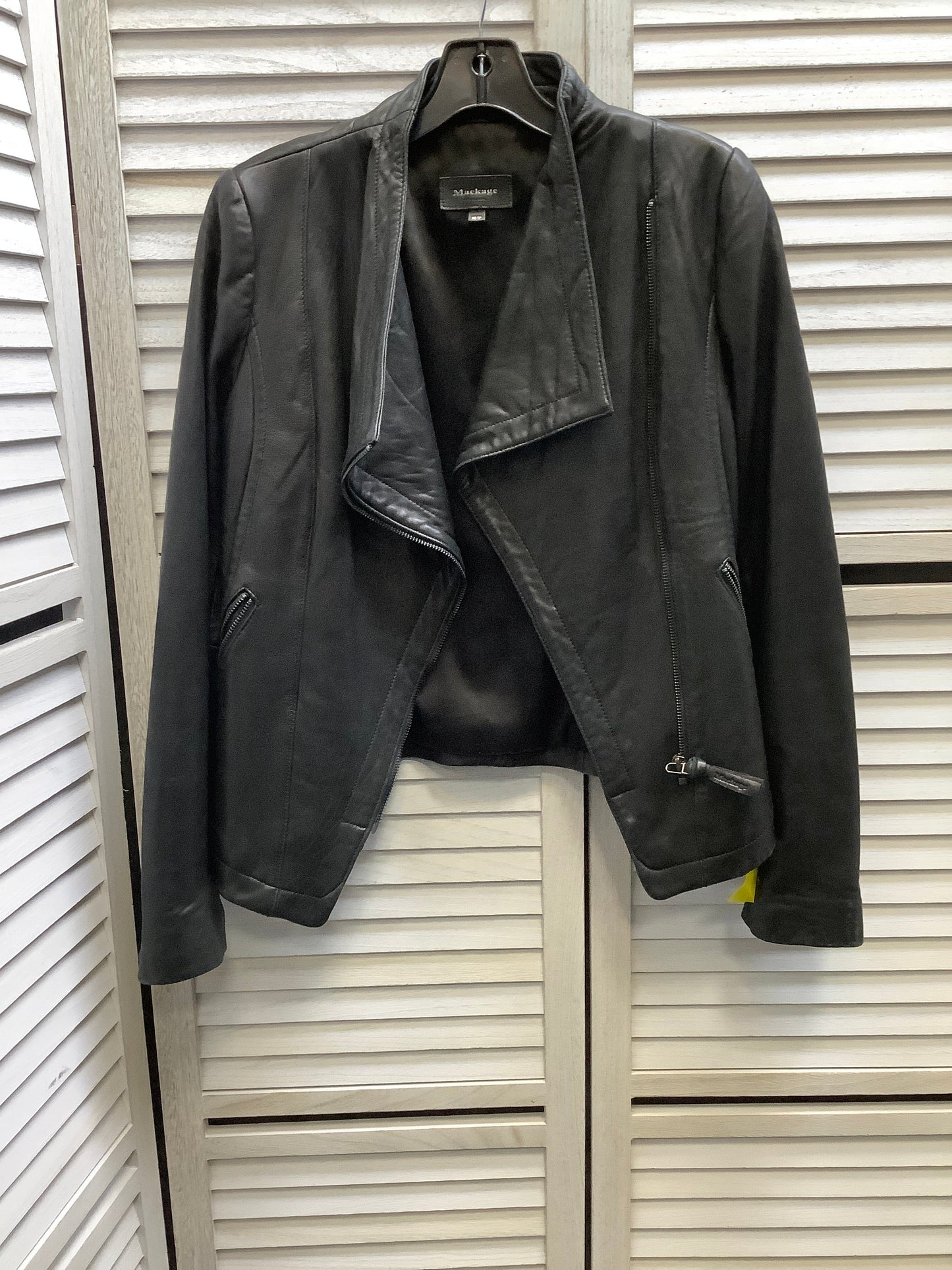 Jacket Leather By Mackage In Black, Size: Xs