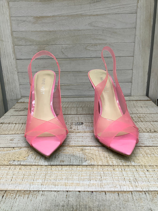 Shoes Heels Stiletto By Nine West In Pink, Size: 6.5