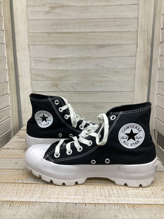 Shoes Sneakers Platform By Converse In Black & White, Size: 7.5