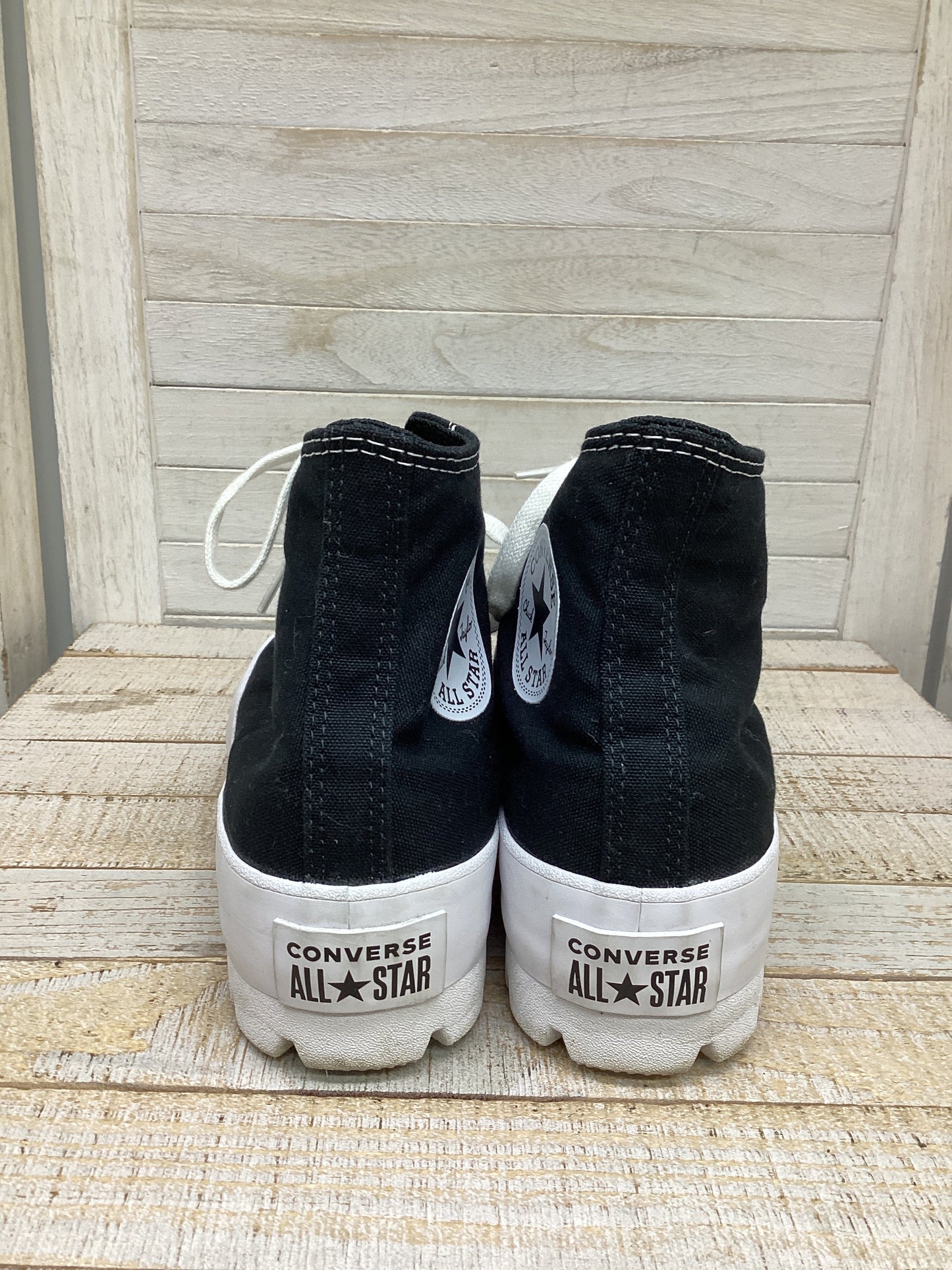 Shoes Sneakers Platform By Converse In Black & White, Size: 7.5