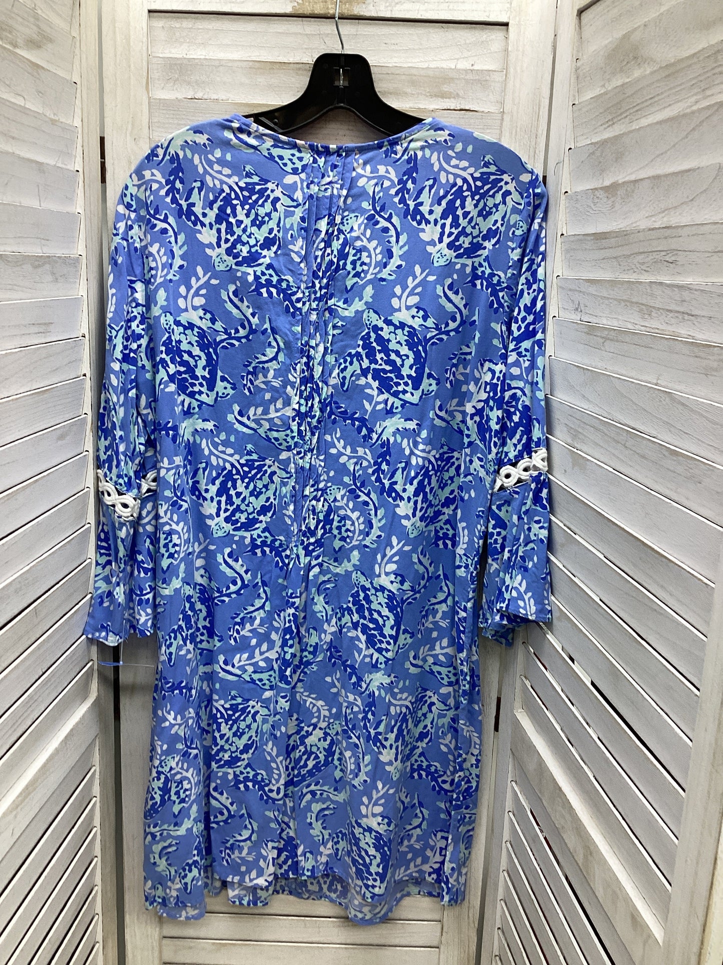 Dress Casual Midi By Lilly Pulitzer In Blue, Size: L