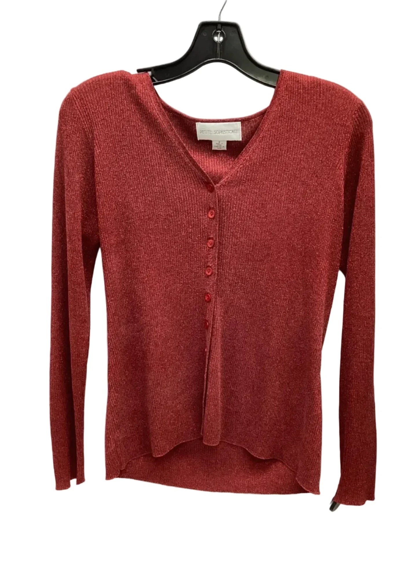 Cardigan By Petite Sophisticate In Red, Size: S
