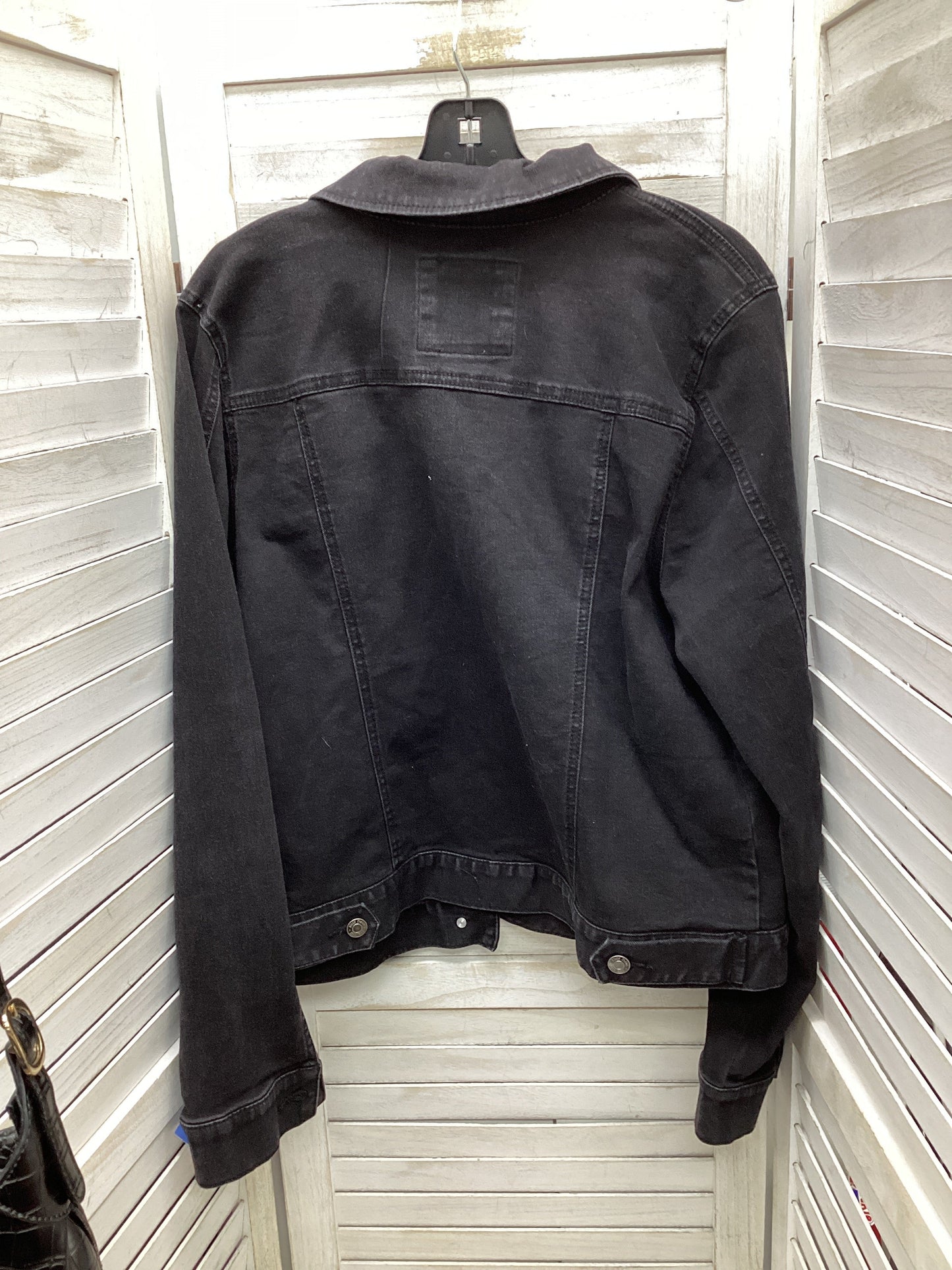 Jacket Denim By Mudd In Black, Size: Xl