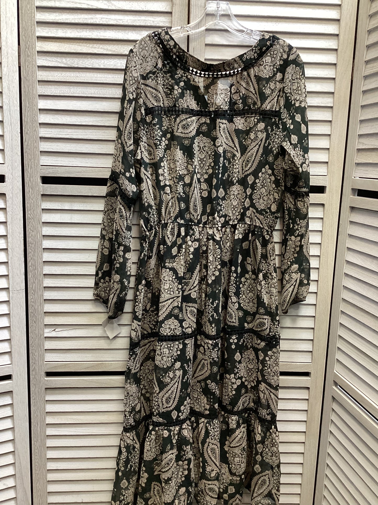 Dress Casual Midi By Knox Rose In Paisley Print, Size: L