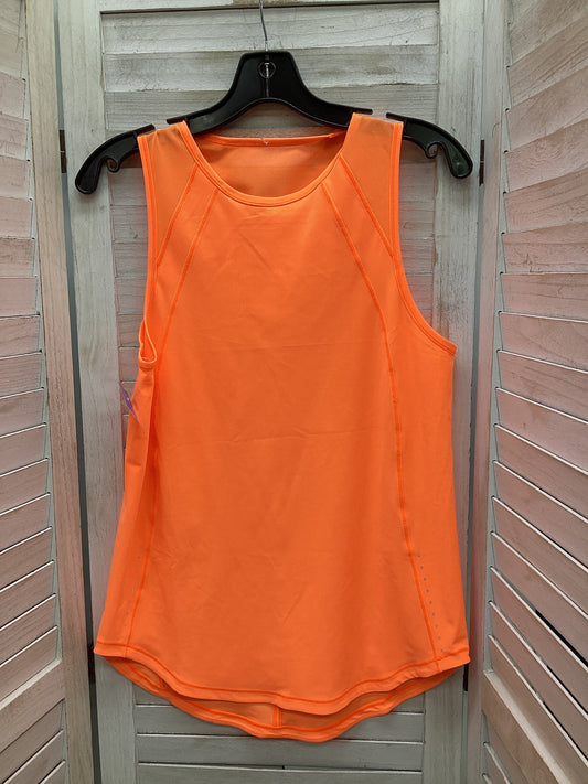 Athletic Tank Top By Lululemon In Orange, Size: M