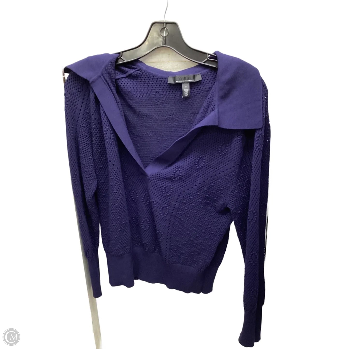 Top Long Sleeve By White House Black Market In Navy, Size: S