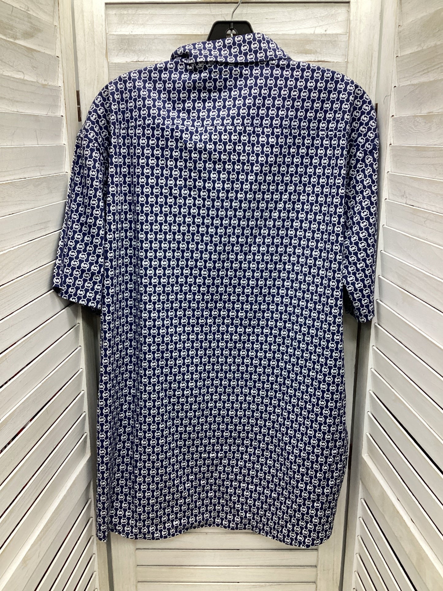 Top Short Sleeve Basic By Michael Kors In Blue, Size: 2x