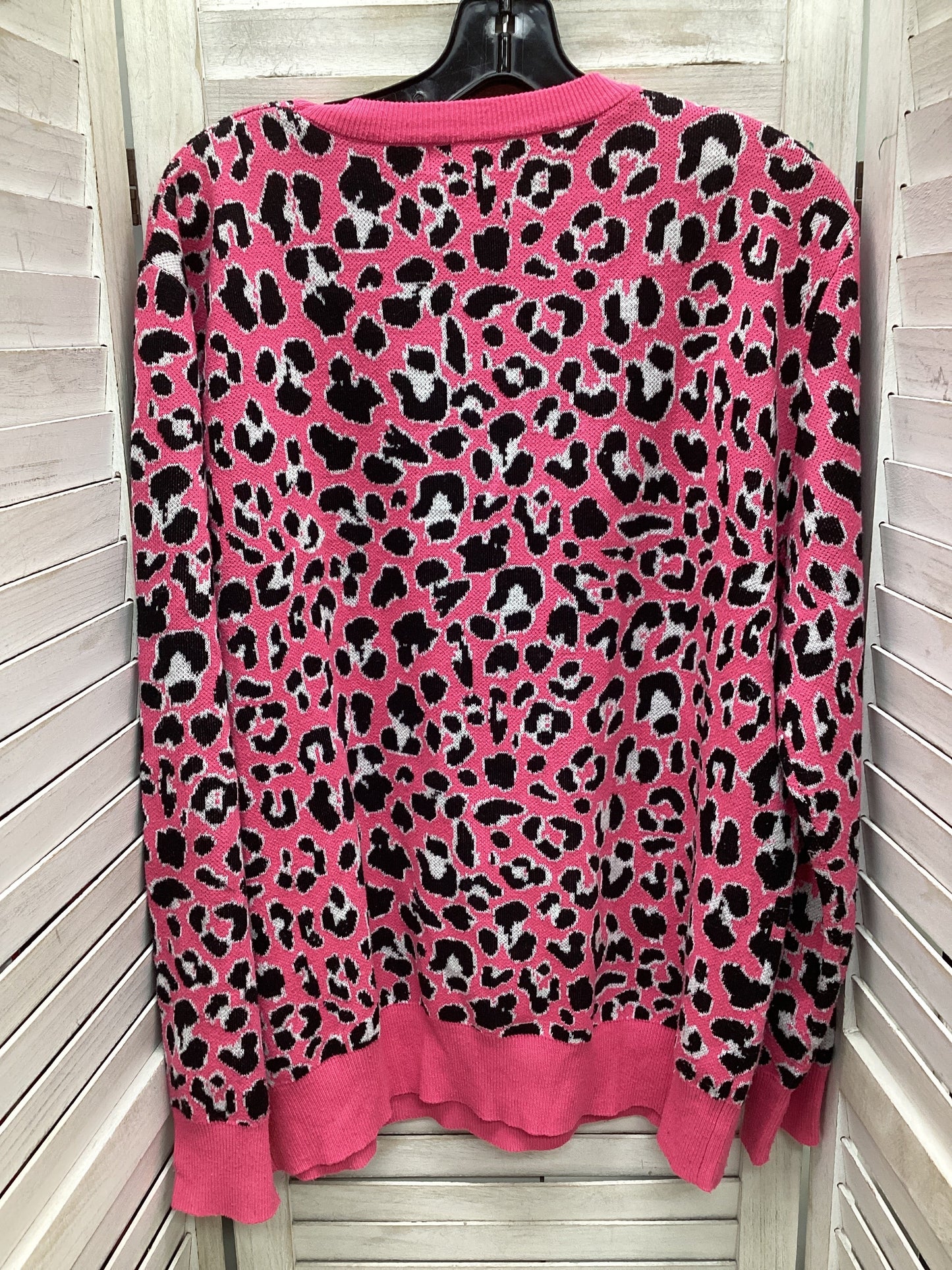 Sweater By Simply Southern In Animal Print, Size: Xl