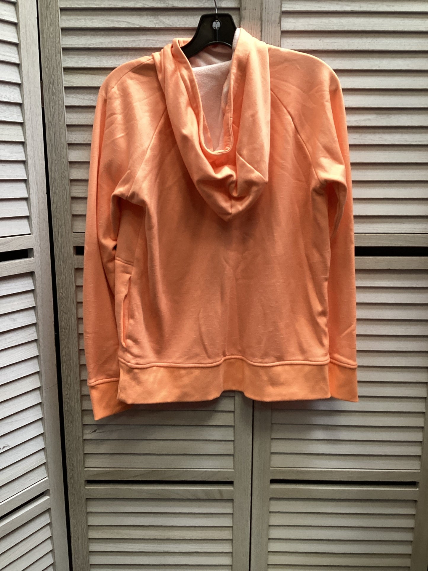 Sweatshirt Hoodie By Under Armour In Peach, Size: M