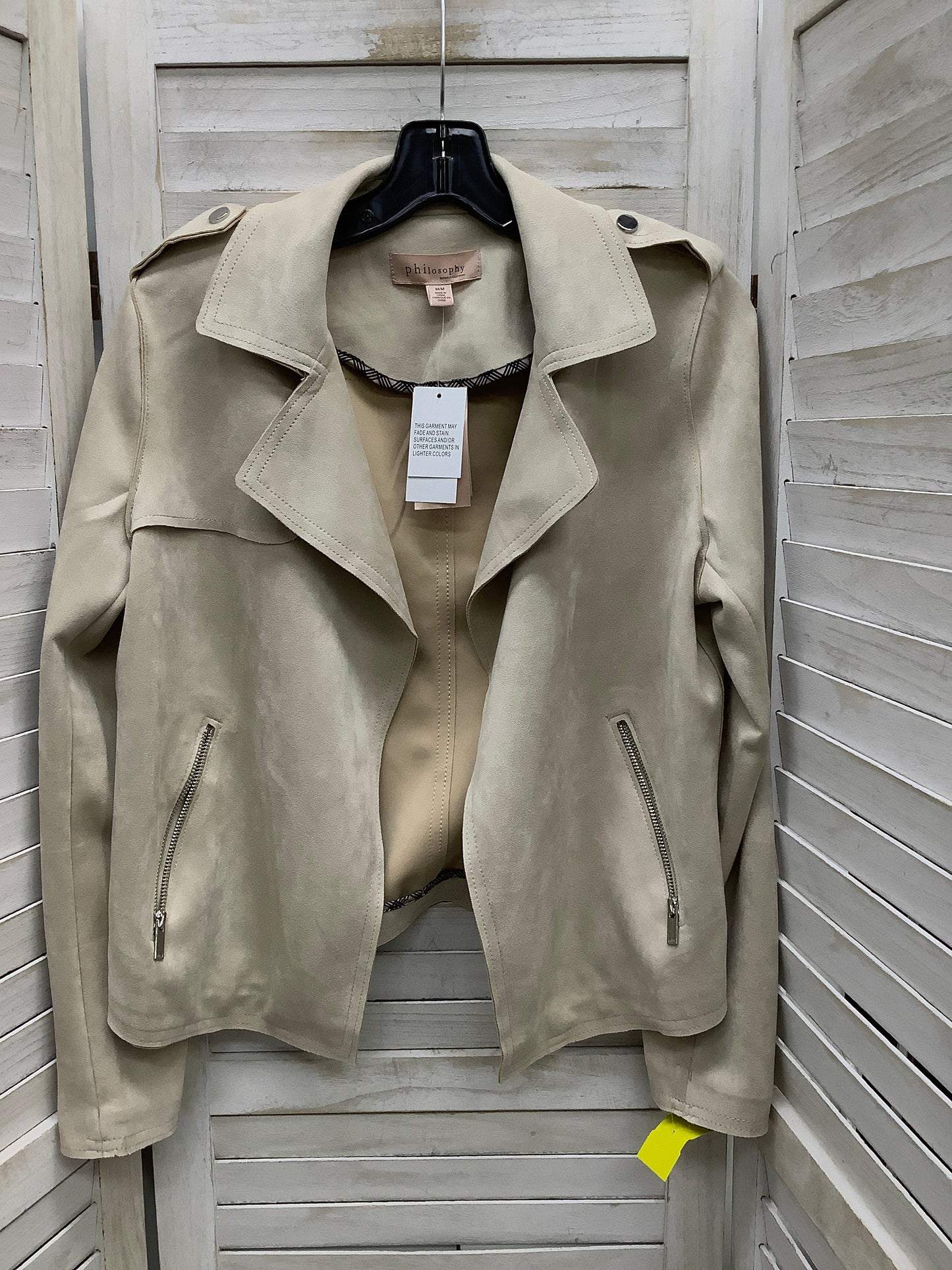 Jacket Other By Philosophy In Taupe, Size: M