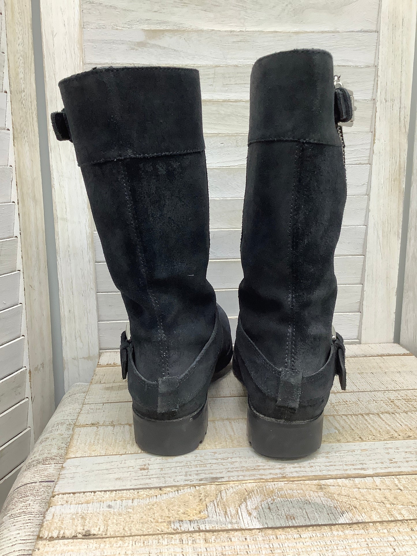 Boots Designer By Coach In Black, Size: 9