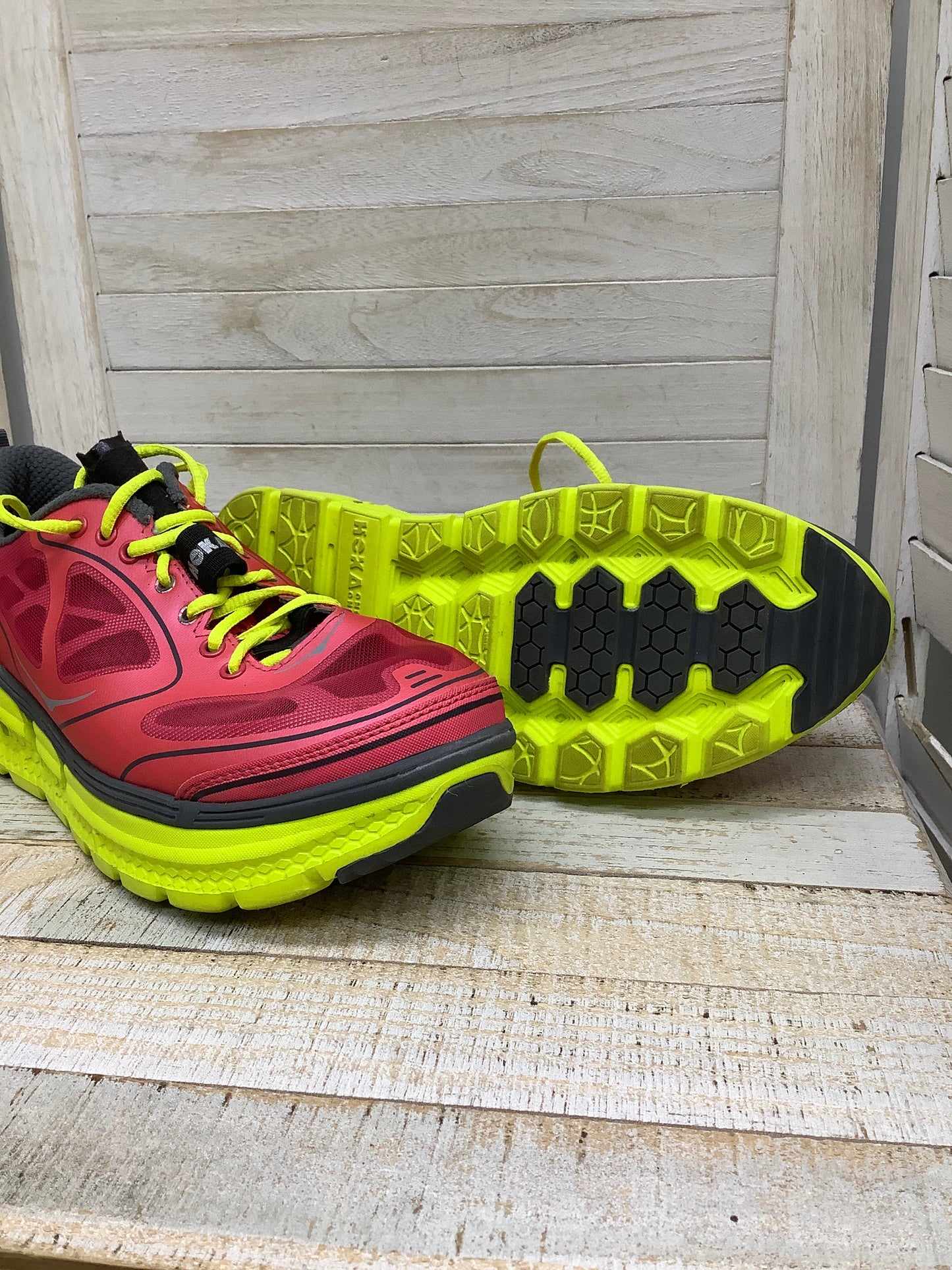 Shoes Athletic By Hoka In Multi-colored, Size: 7