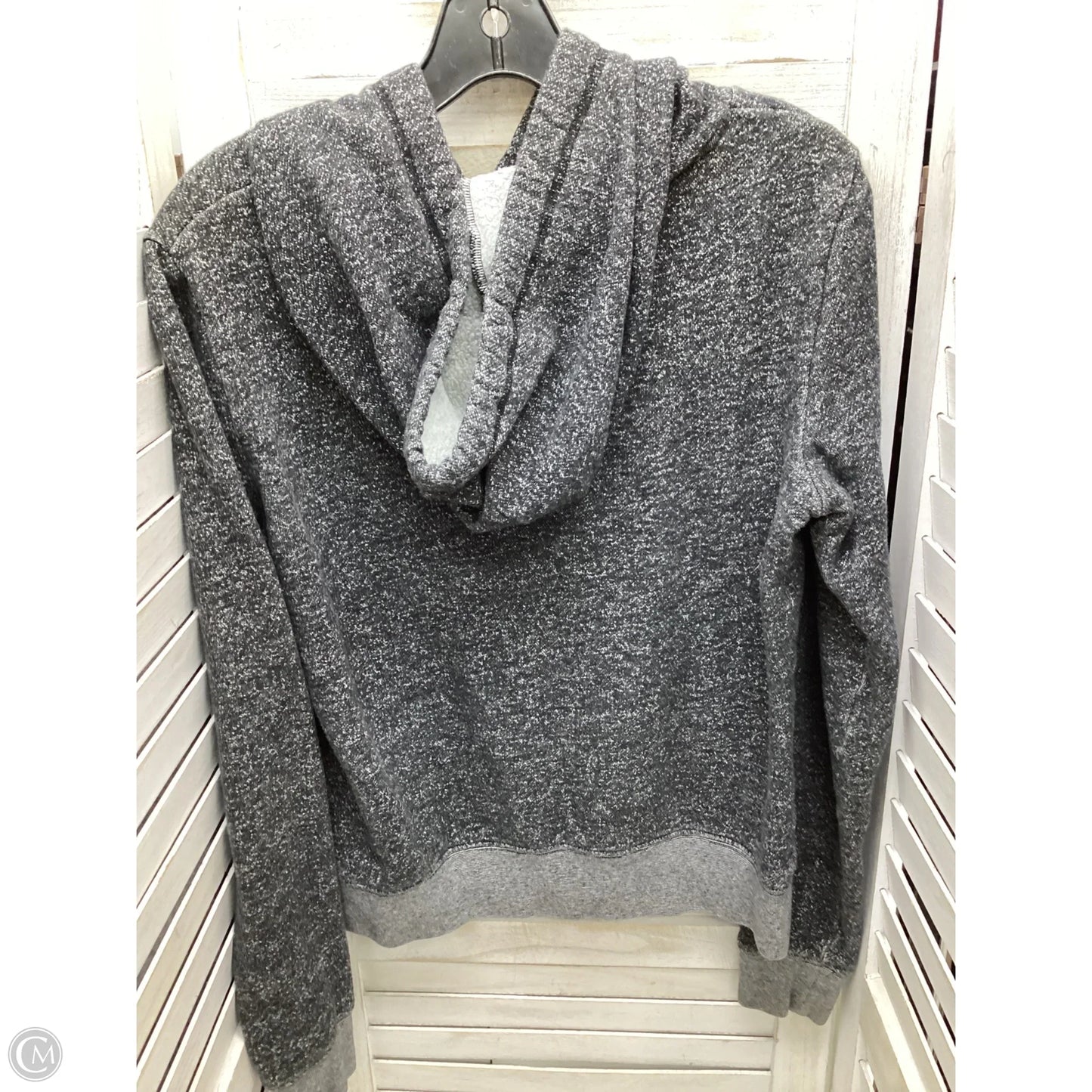 Sweatshirt Hoodie By Pink In Grey, Size: S