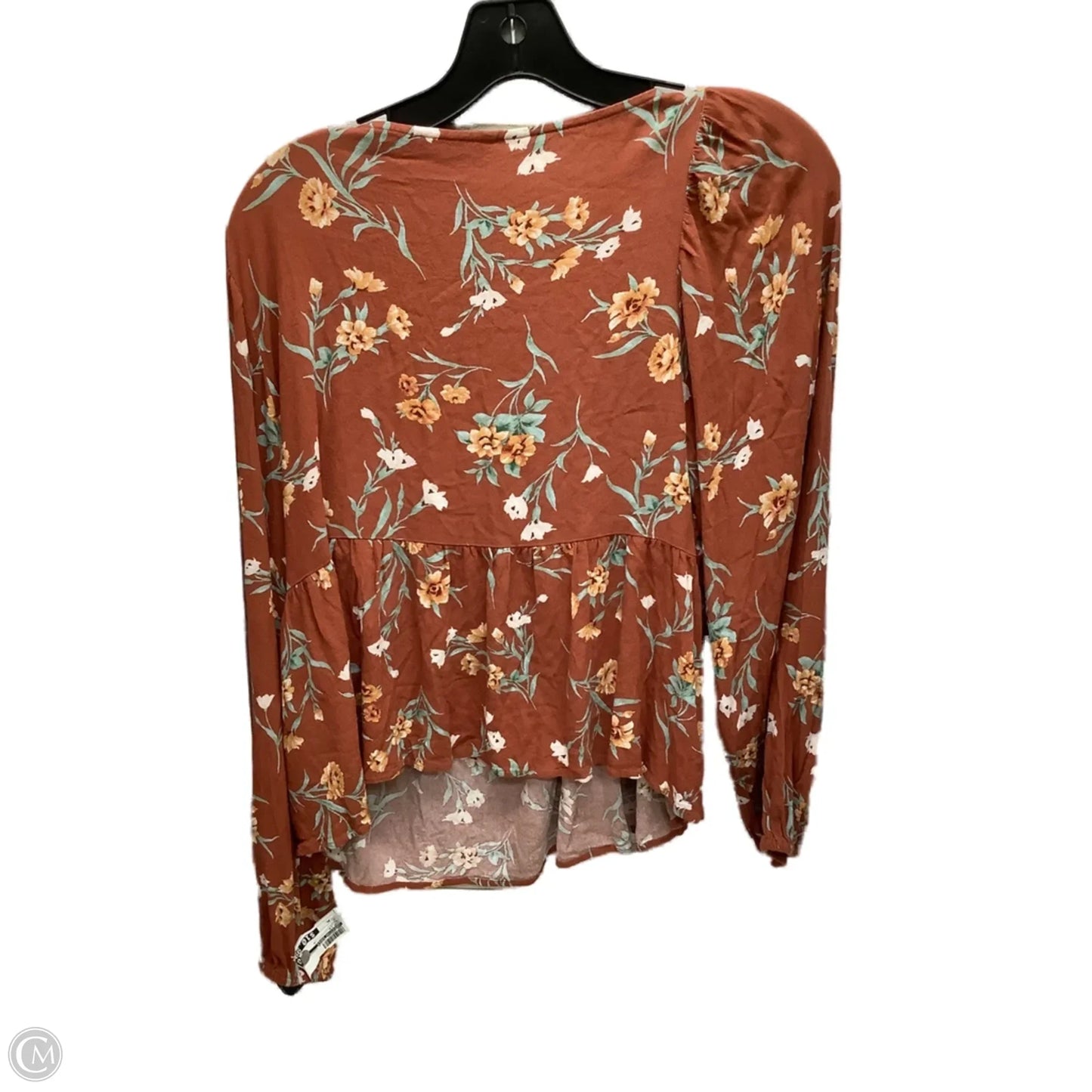 Top Long Sleeve By American Eagle In Multi-colored, Size: Xl