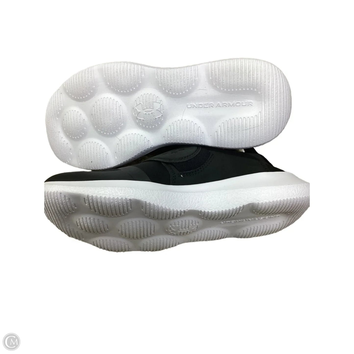 Shoes Sneakers By Under Armour In Black & White, Size: 8