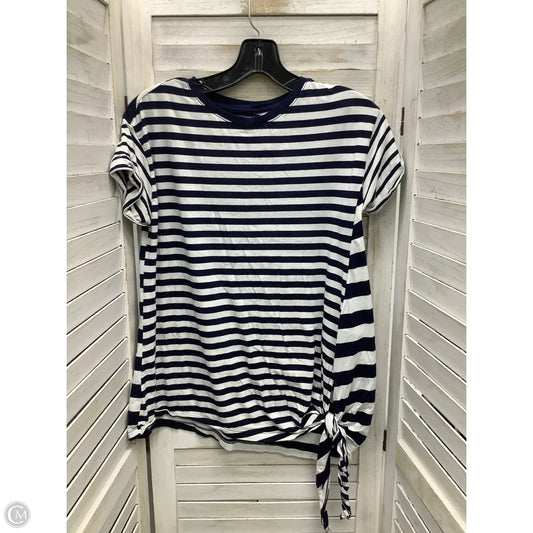 Top Short Sleeve By Chaps In Blue, Size: S