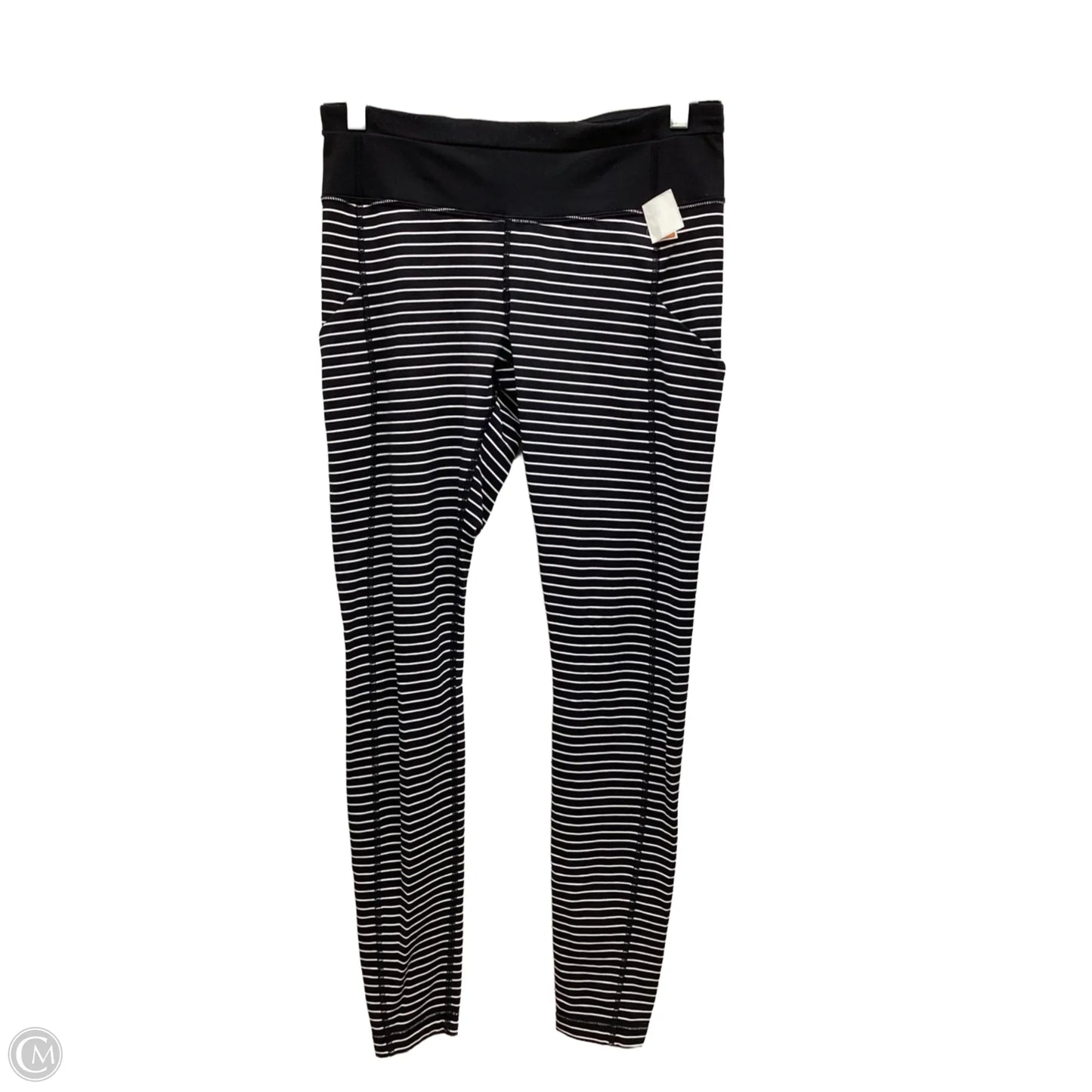 Athletic Leggings By Lululemon In Black & White, Size: 8