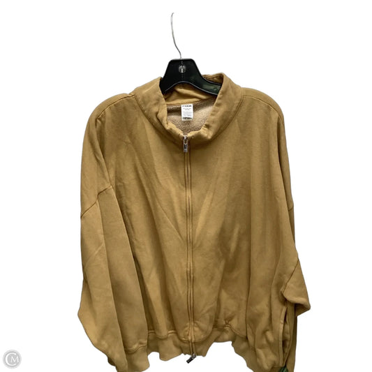 Sweatshirt Crewneck By Pink In Brown, Size: 2x