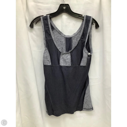 Athletic Tank Top By Lululemon In Black & Grey, Size: 6