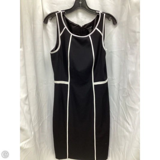 Dress Casual Midi By White House Black Market In Black & White, Size: 6