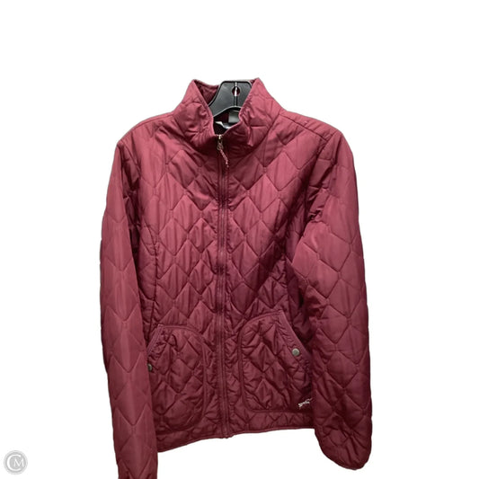 Coat Puffer & Quilted By Eddie Bauer In Red, Size: M