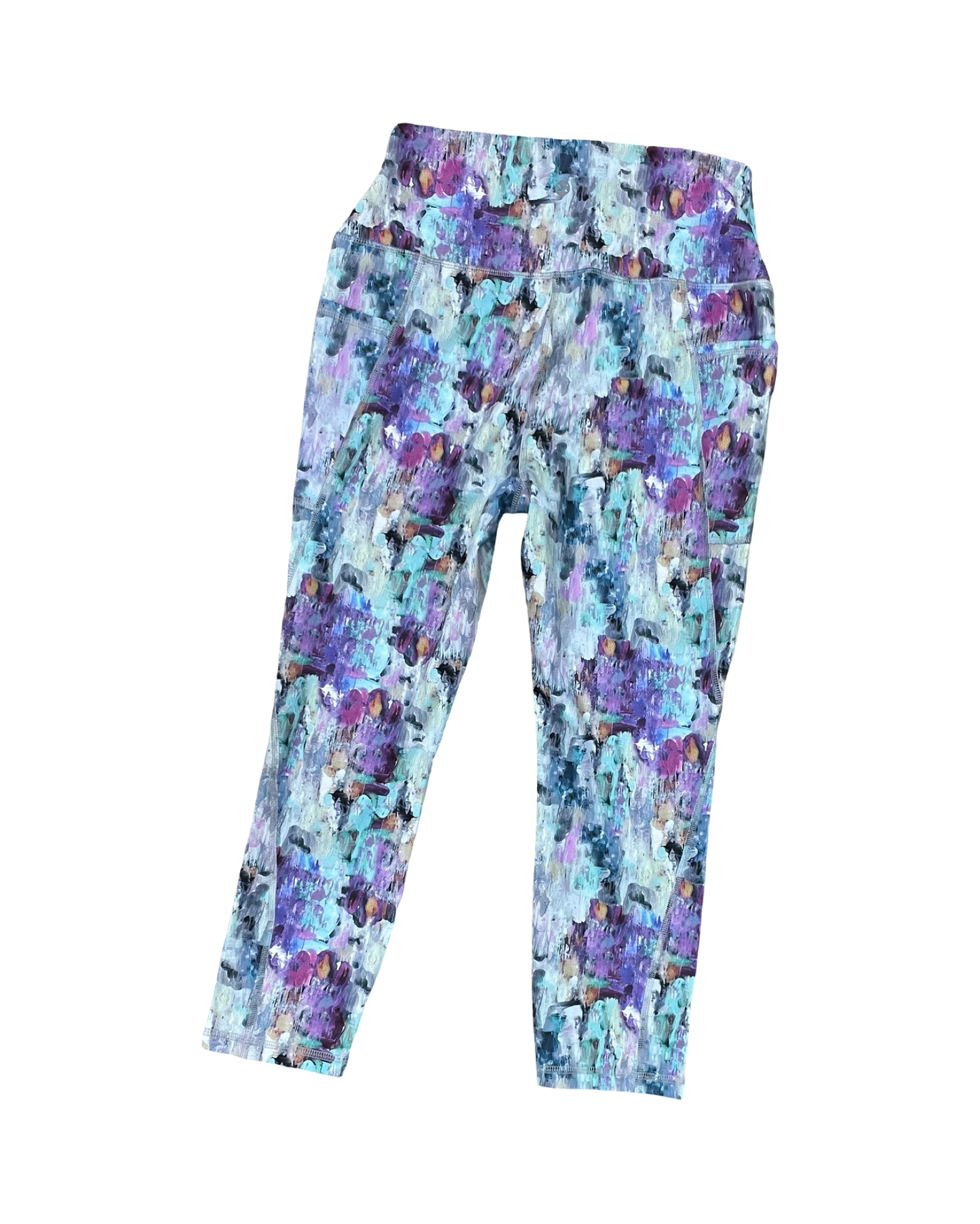Athletic Capris By Rbx In Purple, Size:M