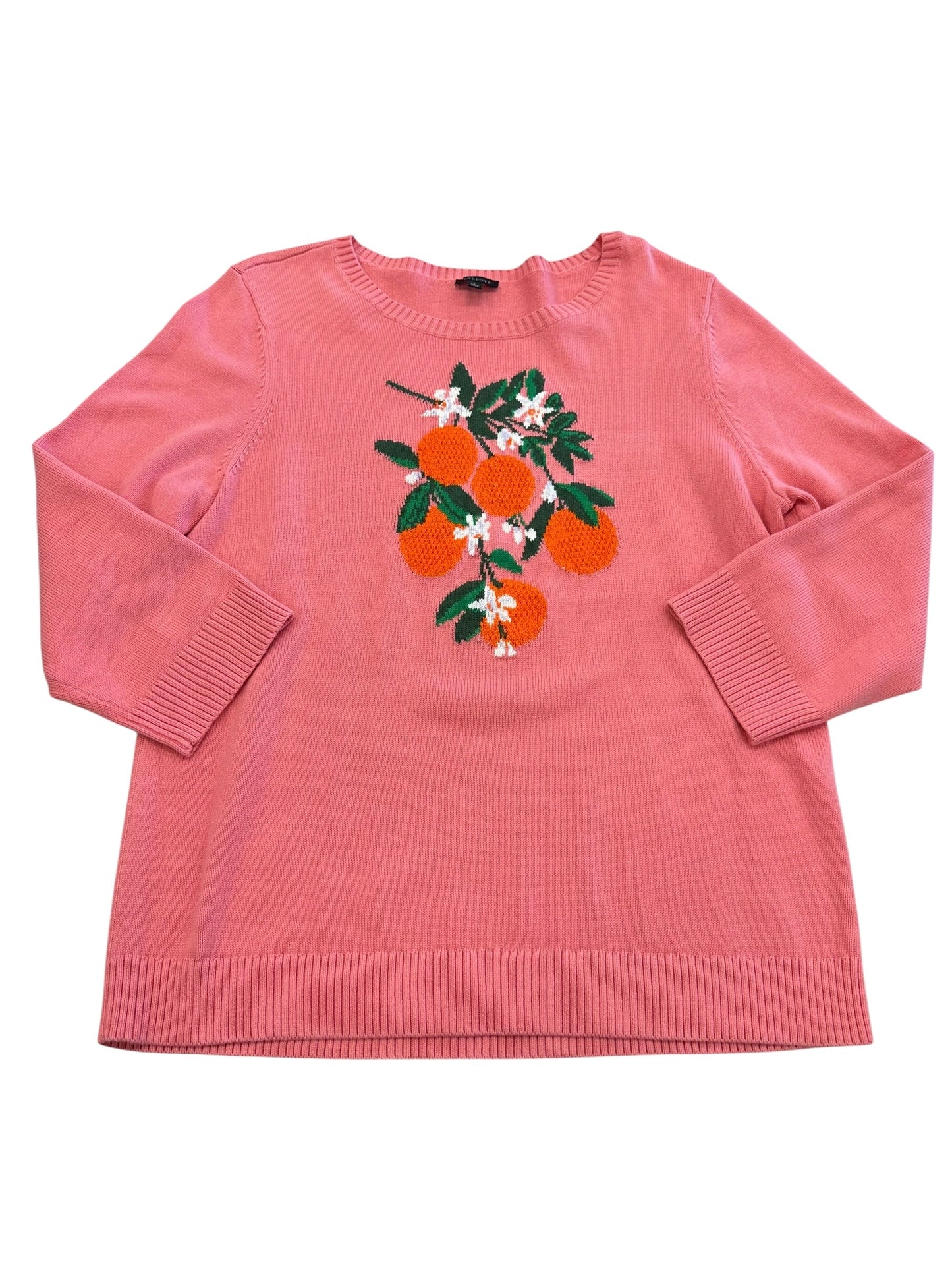 Sweater By Talbots In Coral, Size:L