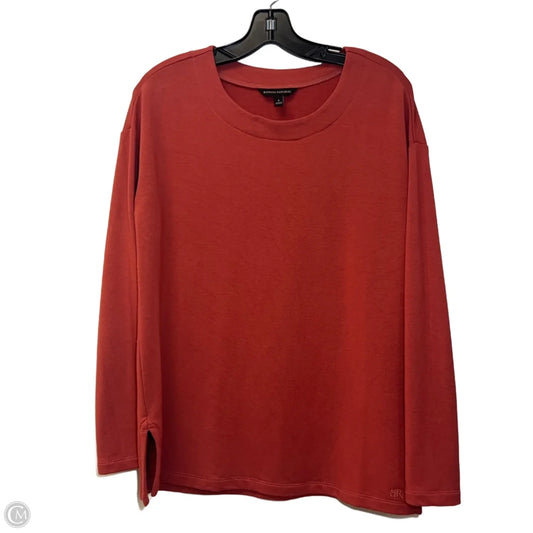 Top Long Sleeve By Banana Republic In Red, Size: S