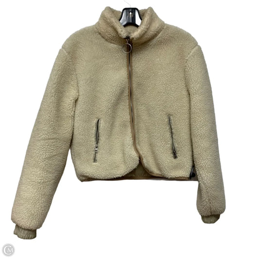 Jacket Fleece By Urban Outfitters In Cream, Size: Sp