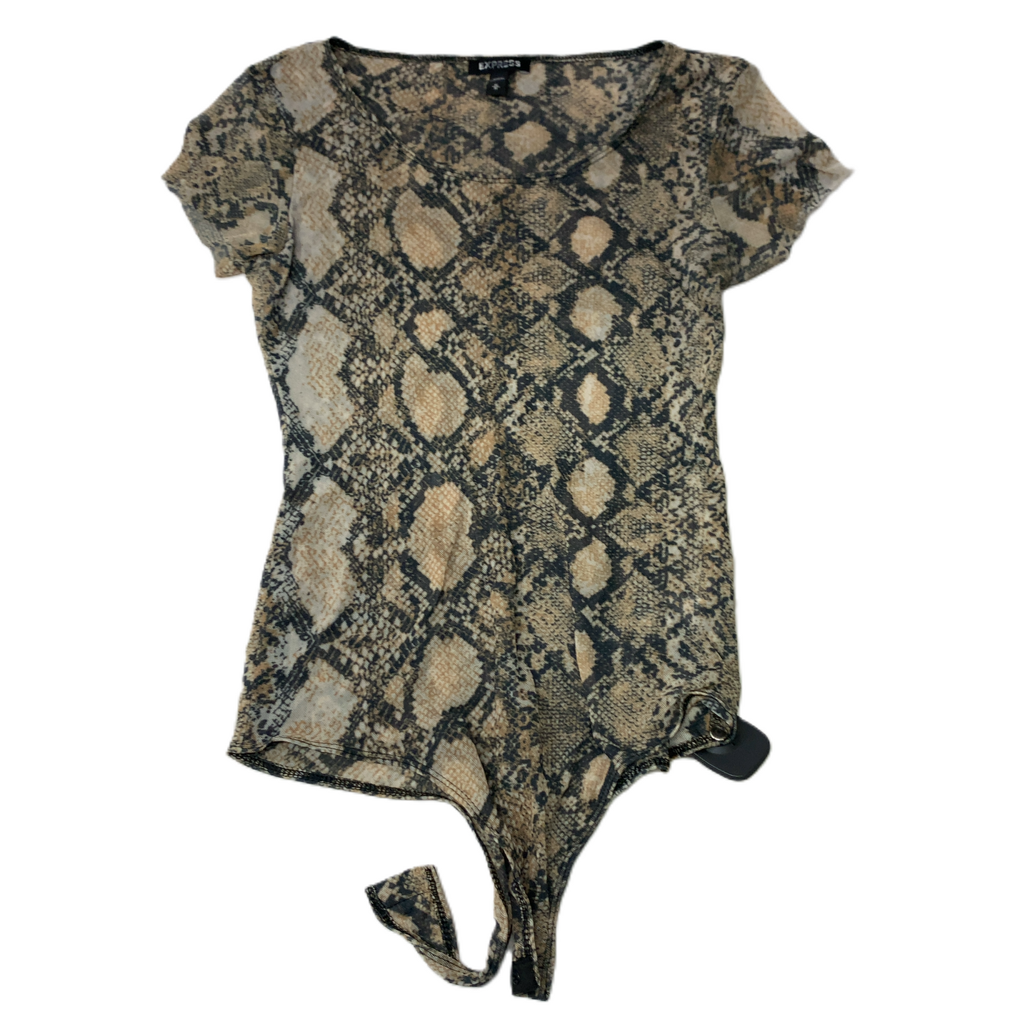 Snakeskin Print  Bodysuit By Express  Size: M