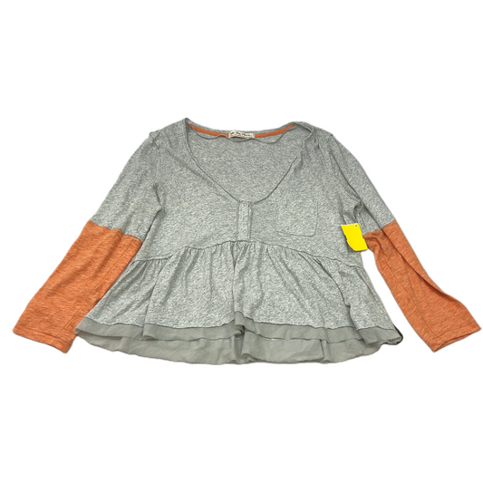 Grey & Orange  Top Long Sleeve By We The Free  Size: S
